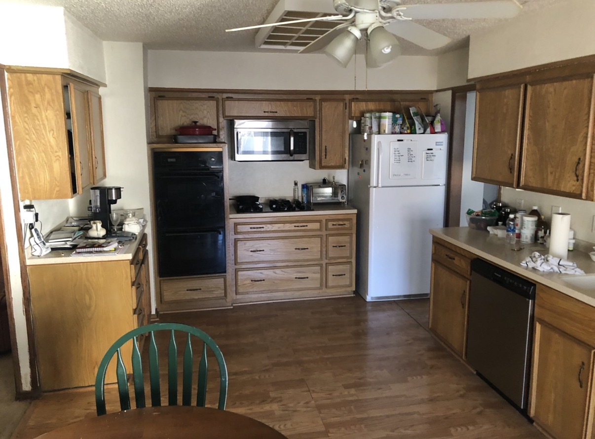 Modern White & Black Transformation — before