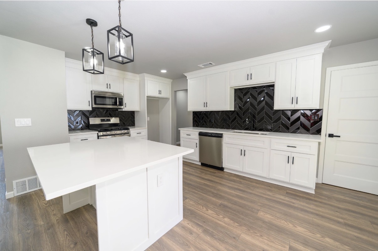 Modern White & Black Transformation — after